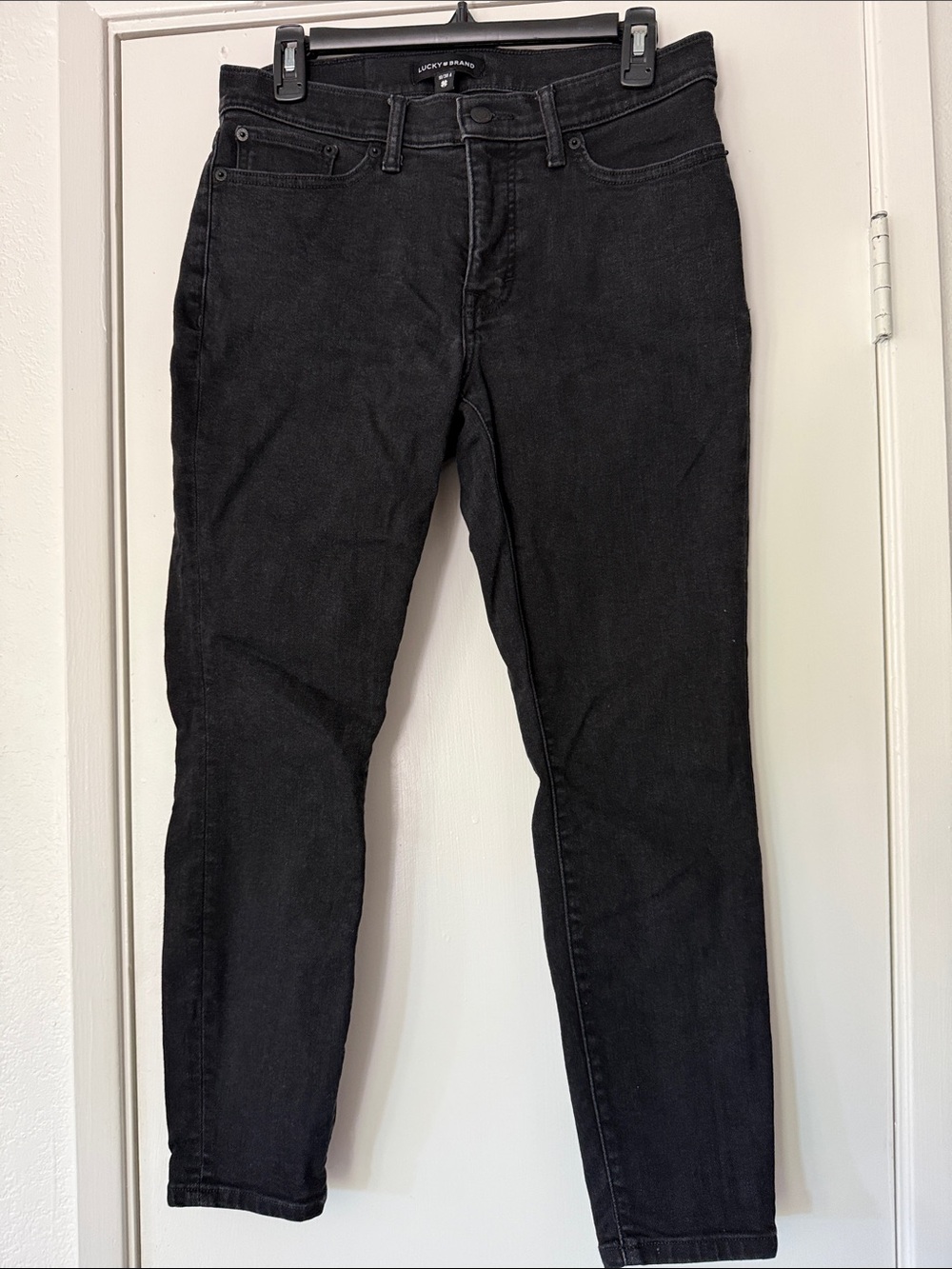 Lucky Brand Black Ava Mid Rise Skinny Jeans - 10/30